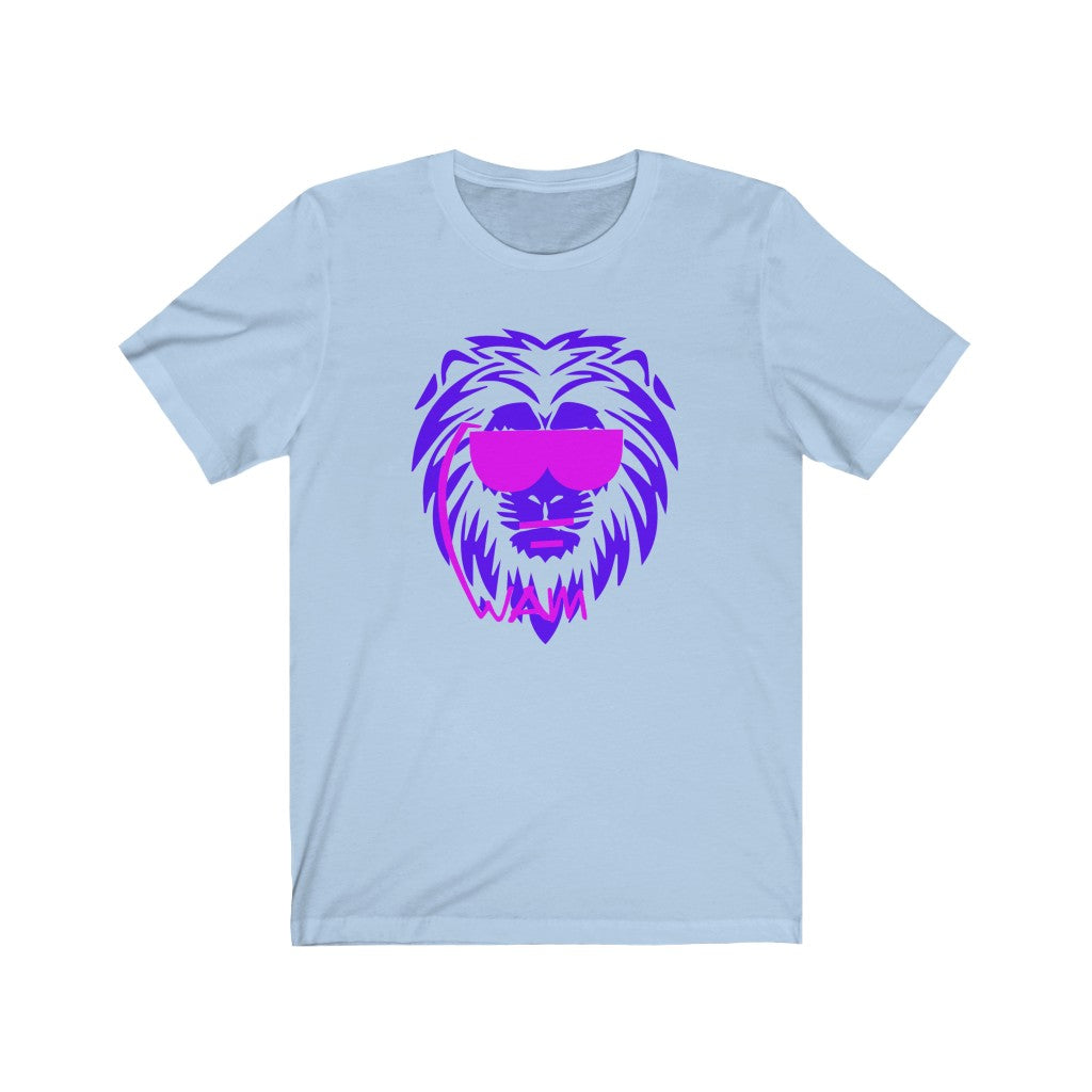 1 - Beastmode - Lion - Purple - Unisex Jersey Short Sleeve Tee