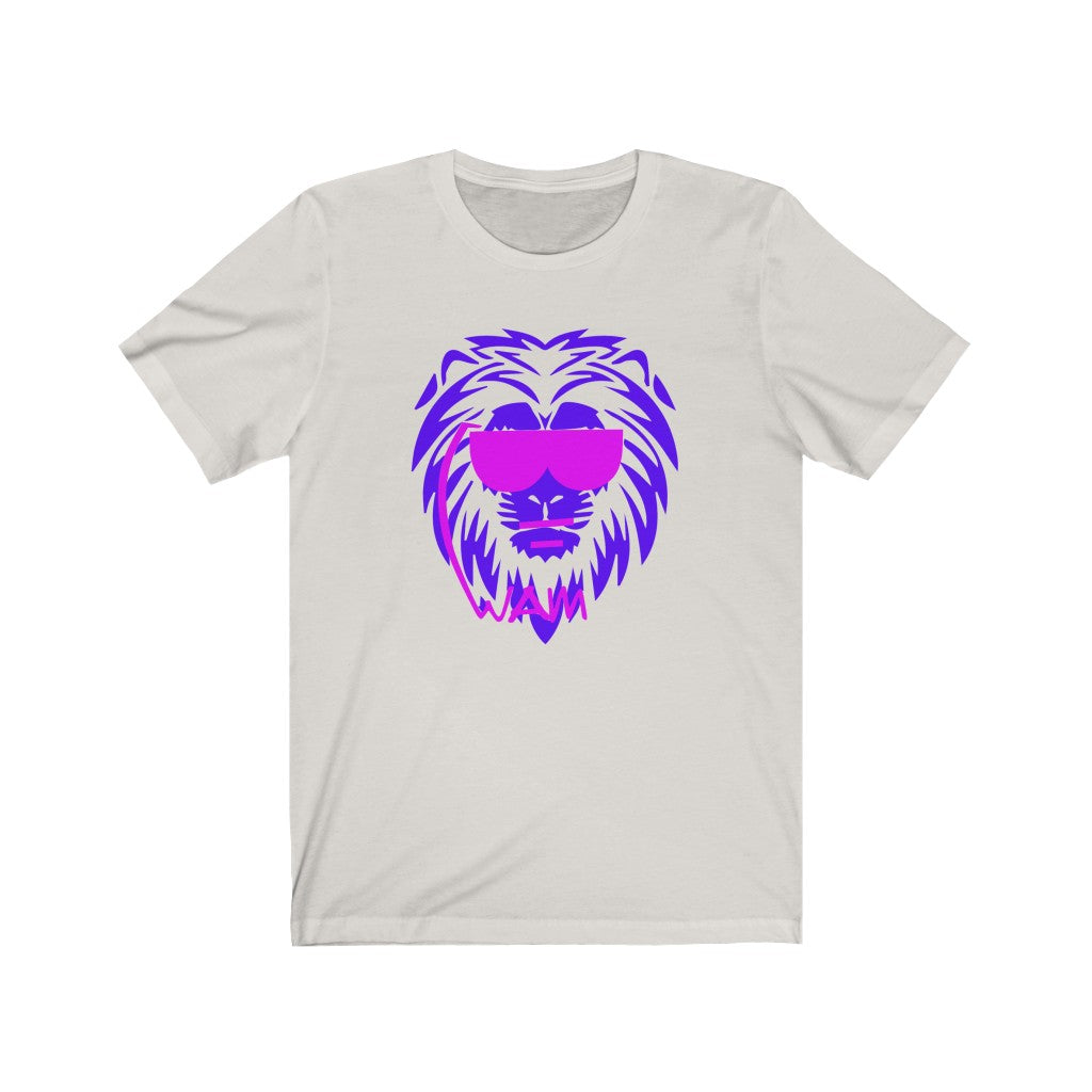 1 - Beastmode - Lion - Purple - Unisex Jersey Short Sleeve Tee