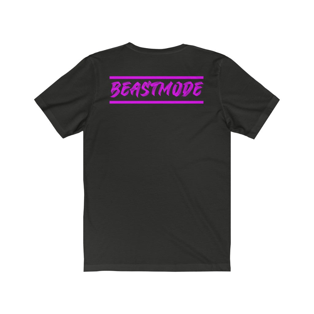 1 - Beastmode - Lion - Purple - Unisex Jersey Short Sleeve Tee