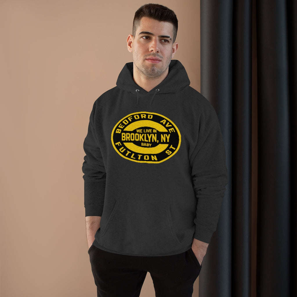 Brooklyn, NY -Yellow - Unisex EcoSmart® Pullover Hoodie Sweatshirt