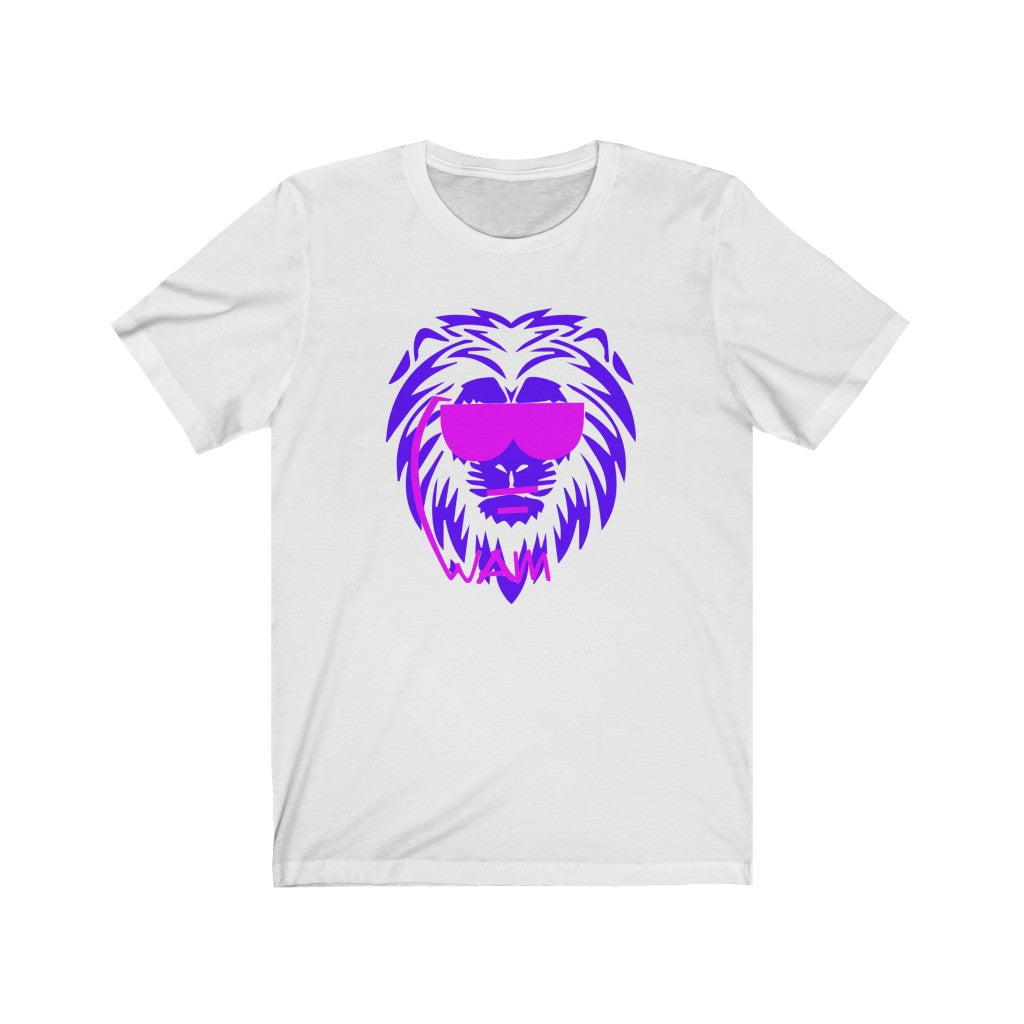 1 - Beastmode - Lion - Purple - Unisex Jersey Short Sleeve Tee