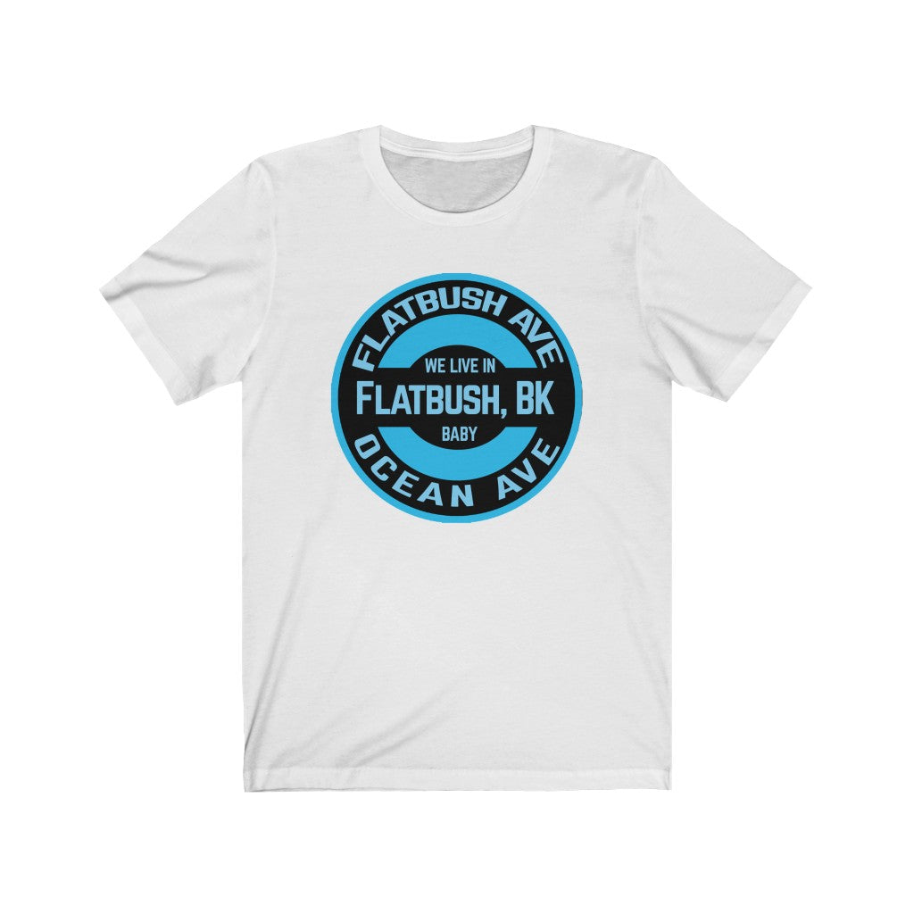 Flatbush, Bk - Blue - Unisex Jersey Short Sleeve Tee