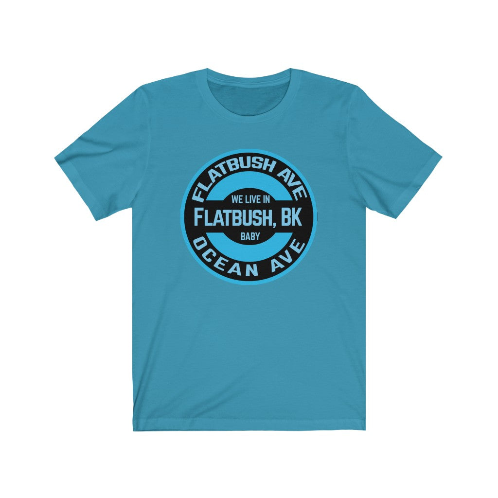 Flatbush, Bk - Blue - Unisex Jersey Short Sleeve Tee