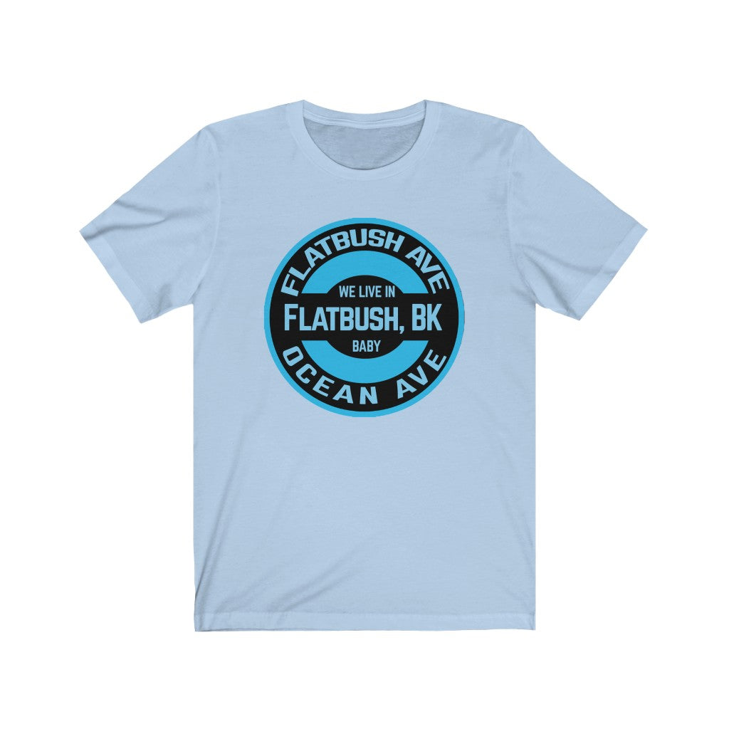 Flatbush, Bk - Blue - Unisex Jersey Short Sleeve Tee