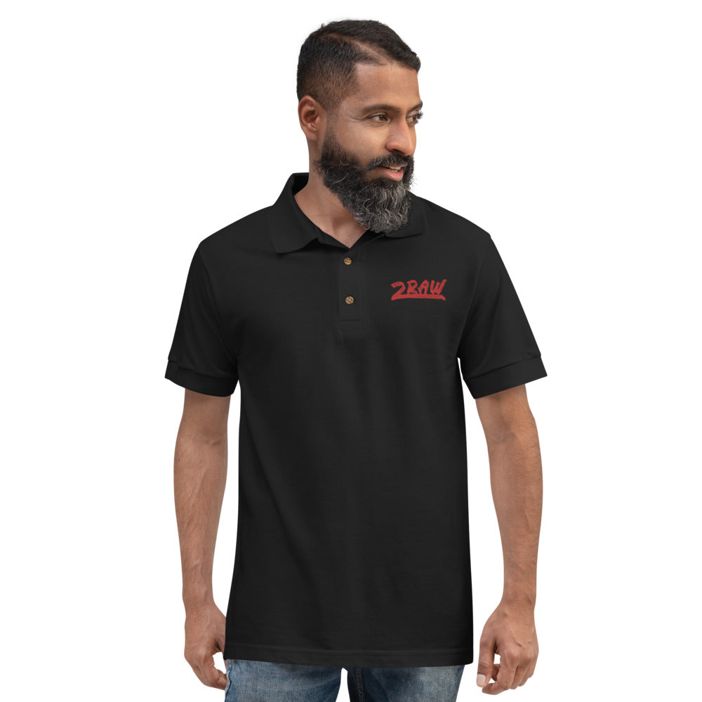 R - 2RAW Embroidered Polo Shirt