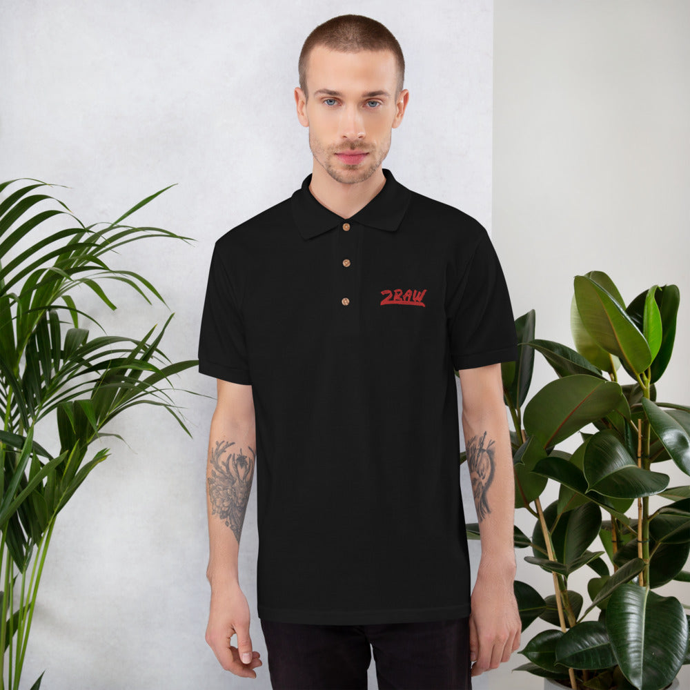 R - 2RAW Embroidered Polo Shirt