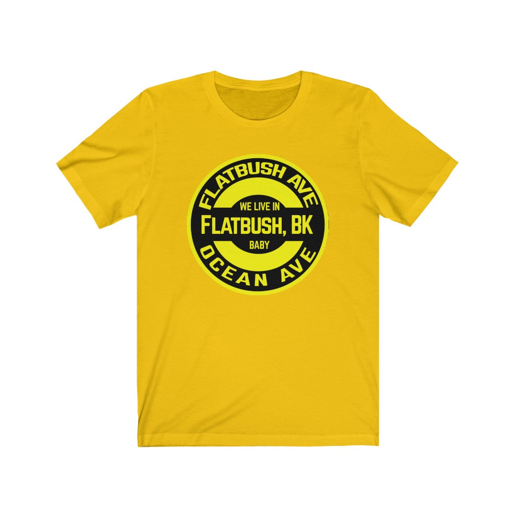 Flatbush, BK - Yellow - Unisex Jersey Short Sleeve Tee