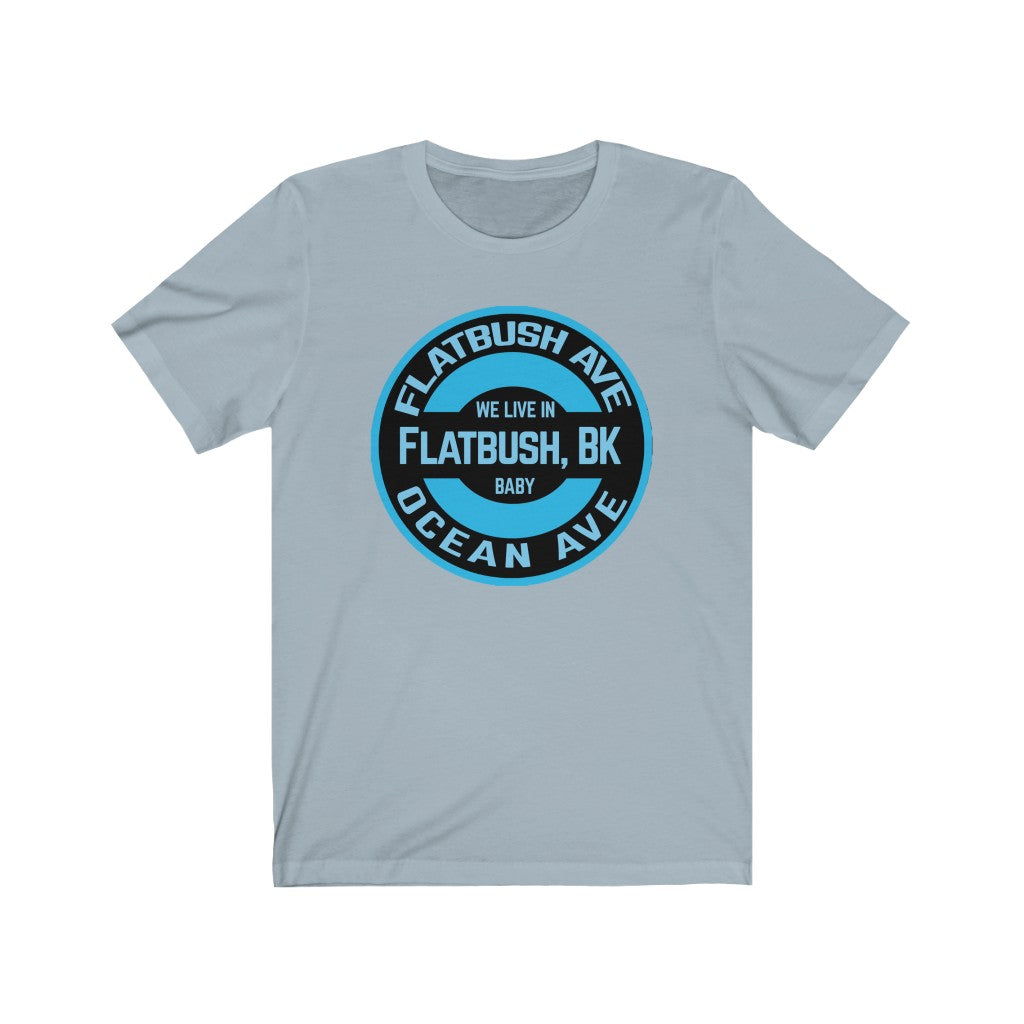 Flatbush, Bk - Blue - Unisex Jersey Short Sleeve Tee