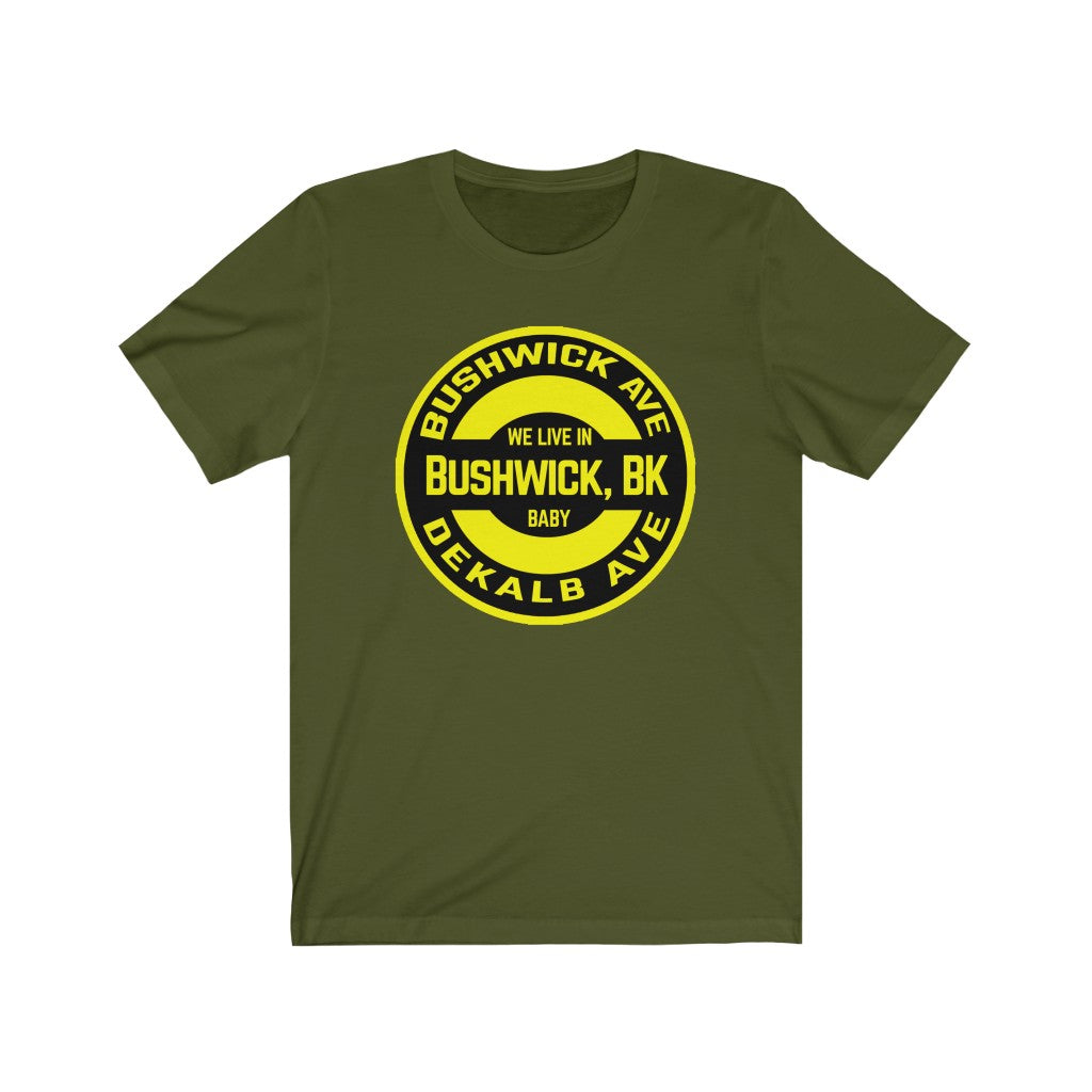 Bushwick, BK - Yellow - Unisex Jersey Short Sleeve Tee