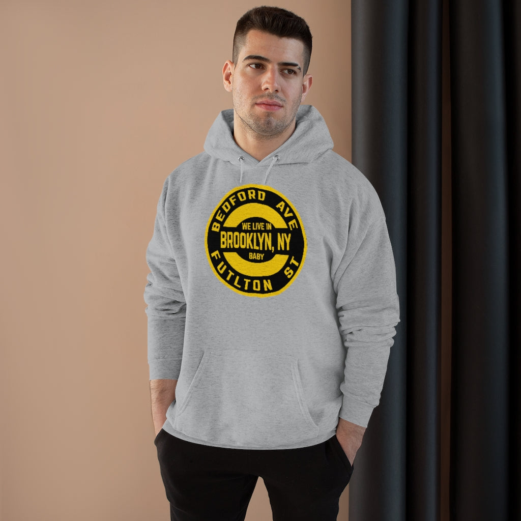 Brooklyn, NY -Yellow - Unisex EcoSmart® Pullover Hoodie Sweatshirt