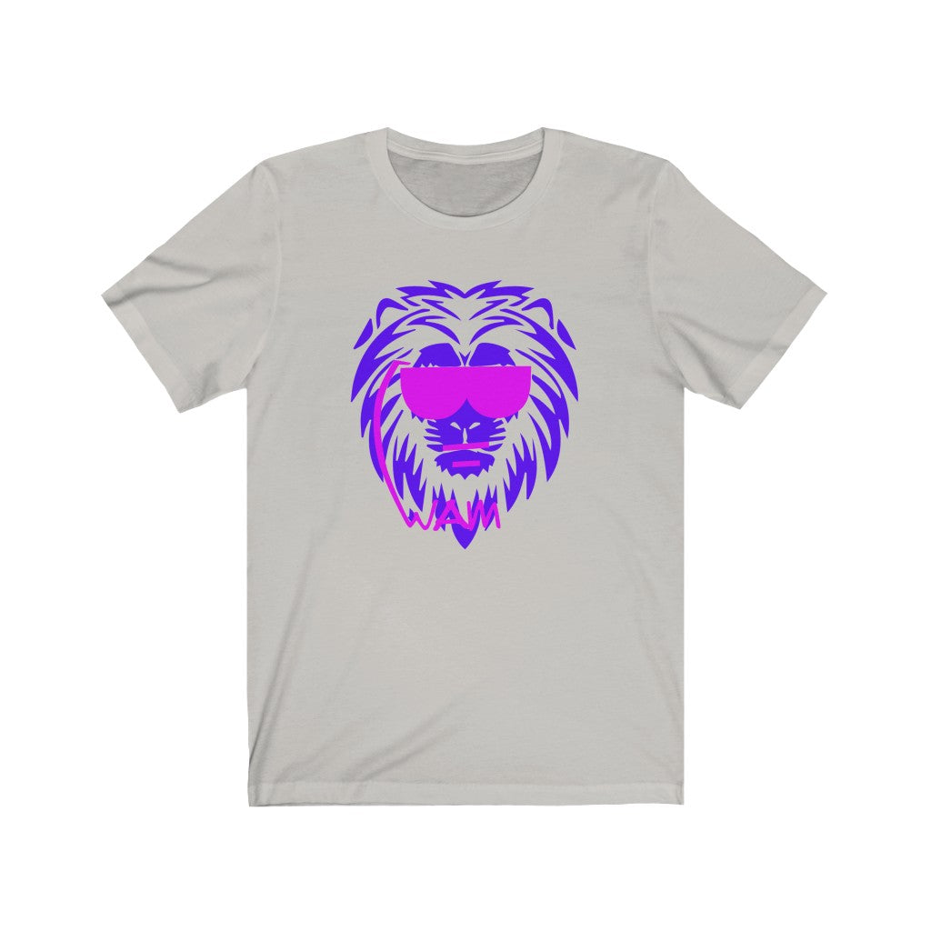 1 - Beastmode - Lion - Purple - Unisex Jersey Short Sleeve Tee