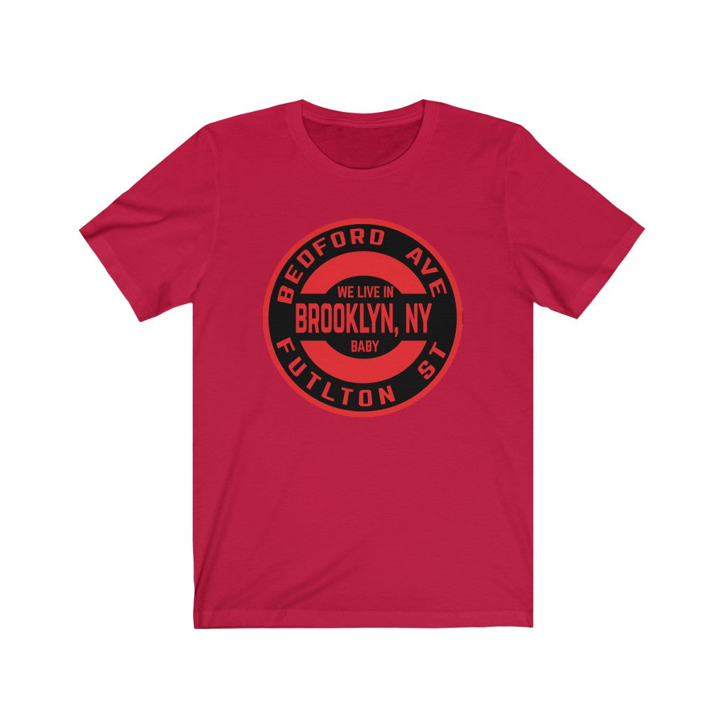 Brooklyn, Ny - RED - Unisex Jersey Short Sleeve Tee