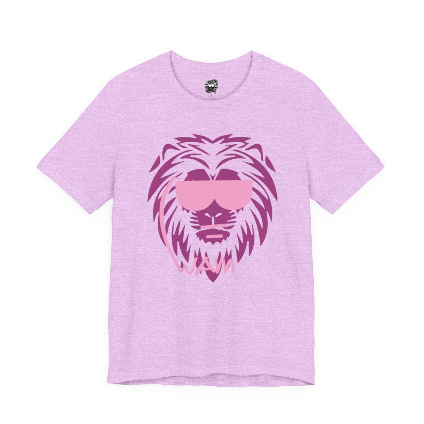 Beastmode Lion T‑Shirt — Pink on Pink