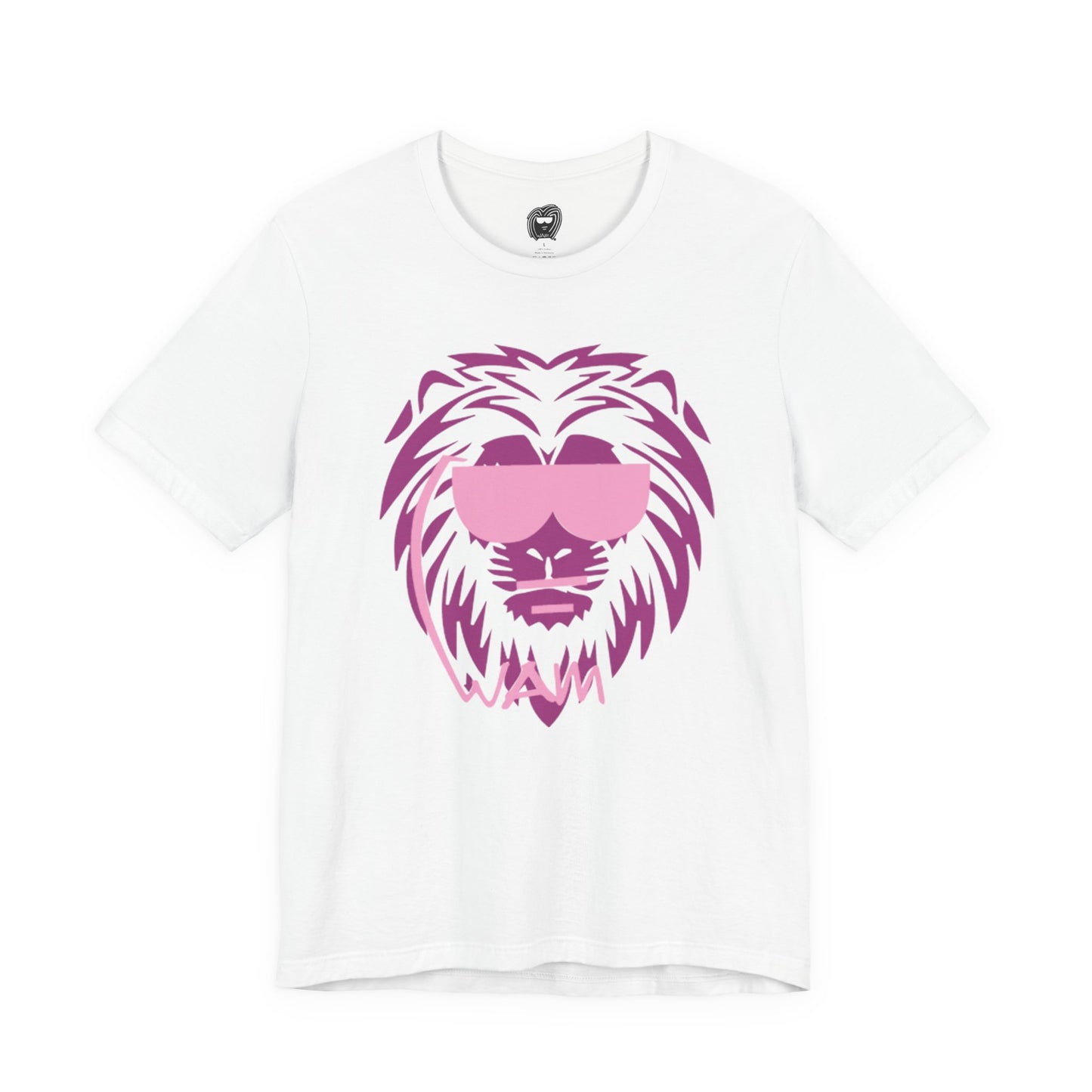Beastmode Lion T‑Shirt — Pink on Pink