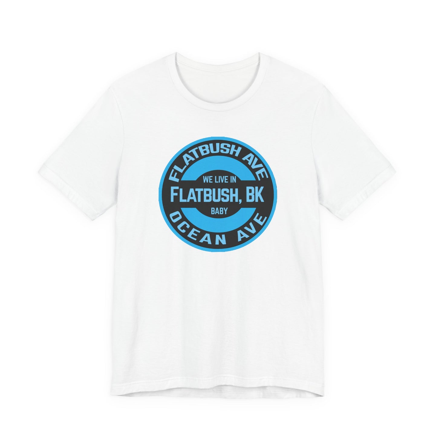 Flatbush, Bk - Blue - Unisex Jersey Short Sleeve Tee