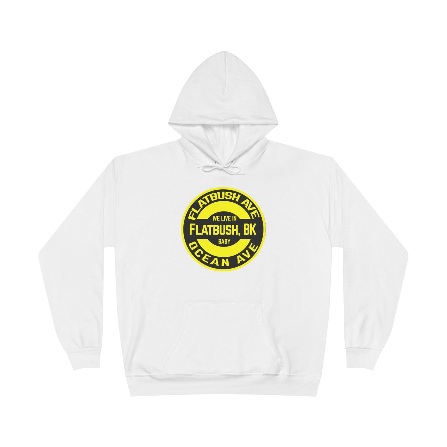 Flatbush, BK - Unisex EcoSmart® Pullover Hoodie Sweatshirt