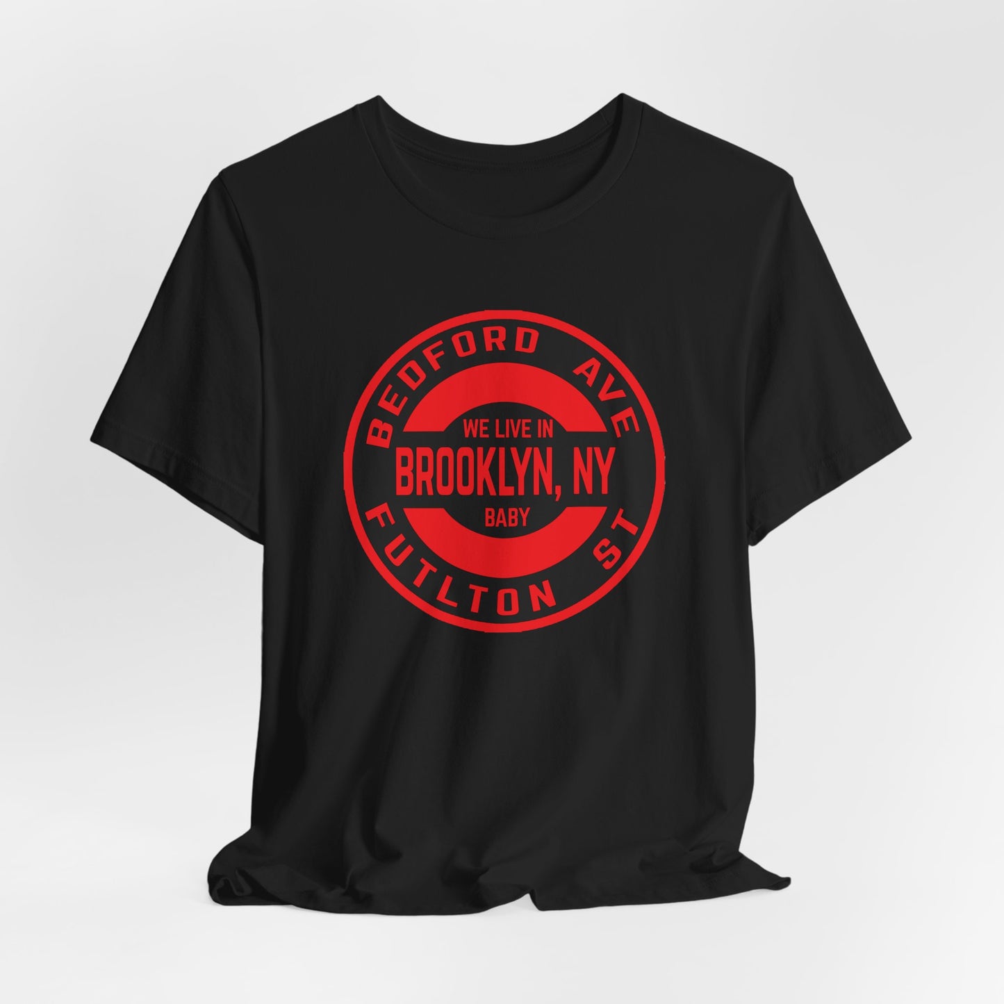 Brooklyn, Ny - RED - Unisex Jersey Short Sleeve Tee