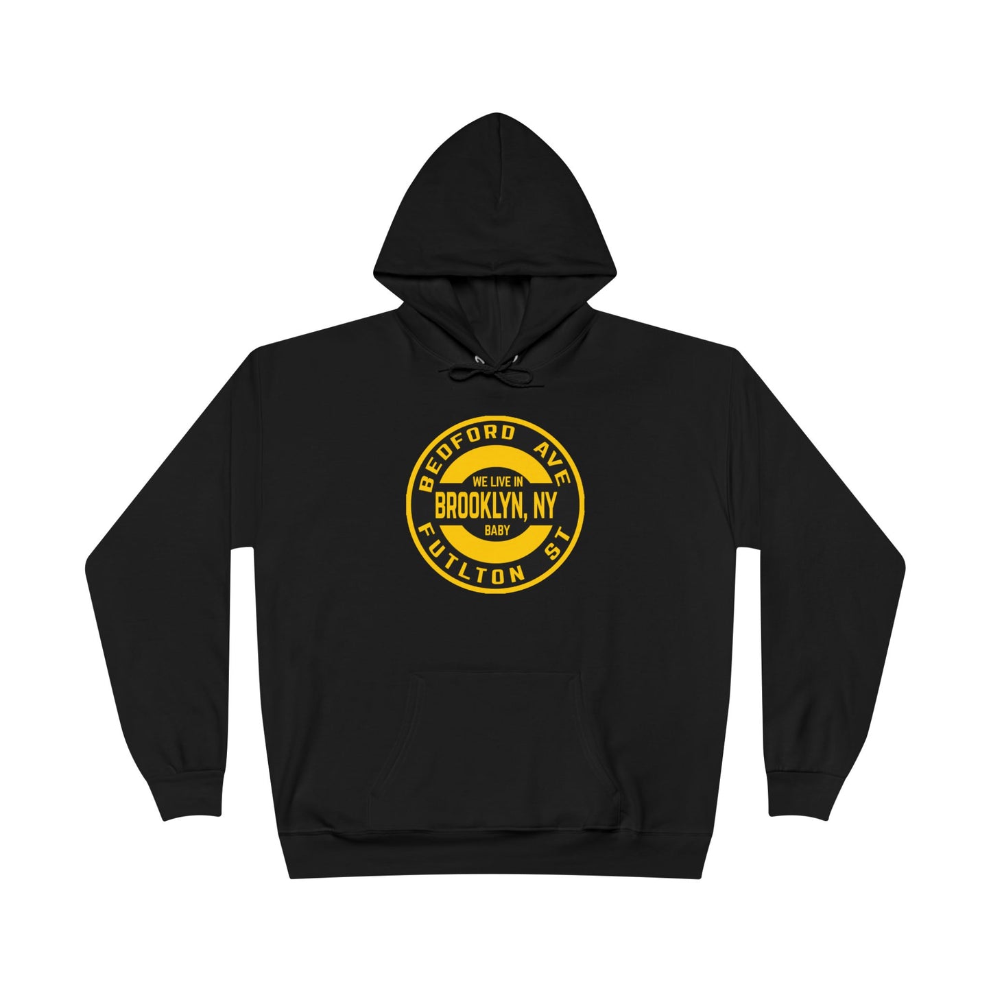 Brooklyn, NY -Yellow - Unisex EcoSmart® Pullover Hoodie Sweatshirt