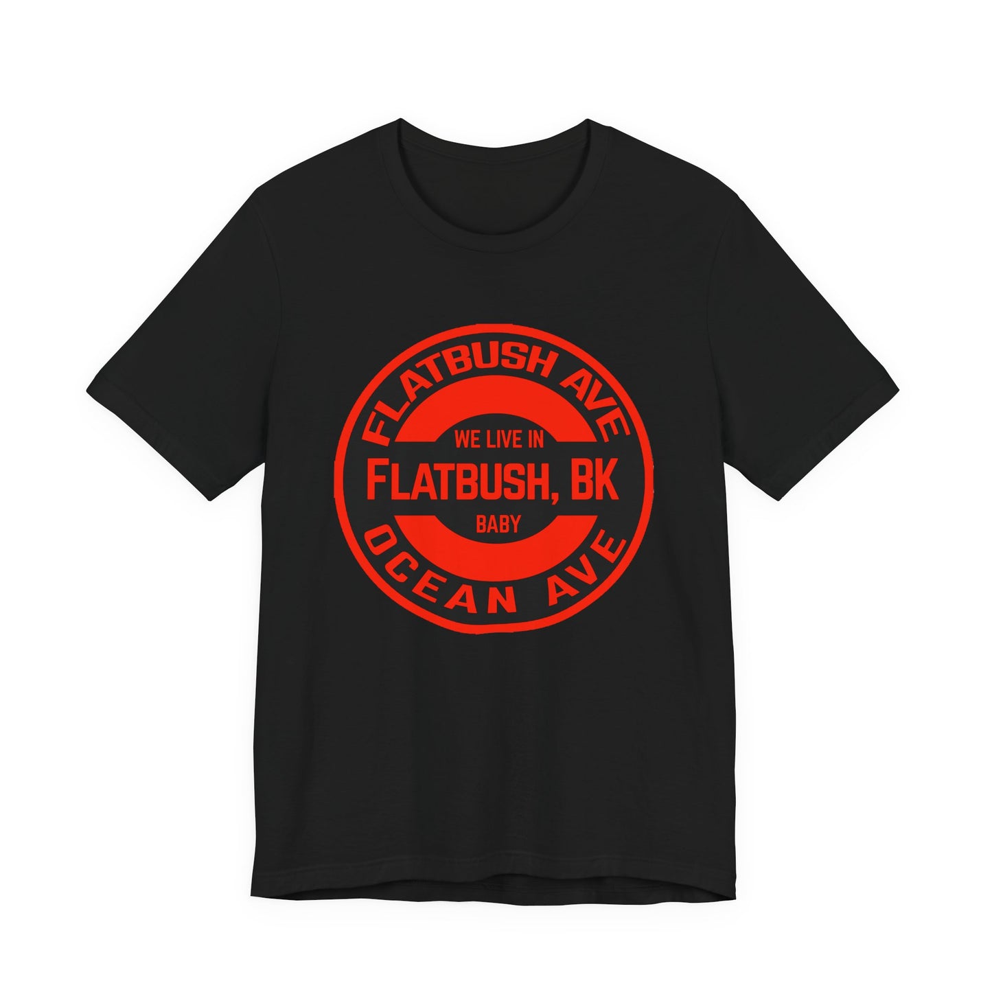 Flatbush, BK - Red - Unisex Jersey Short Sleeve Tee