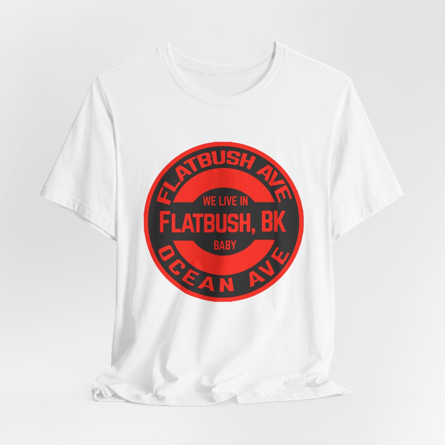 Flatbush, BK - Red - Unisex Jersey Short Sleeve Tee