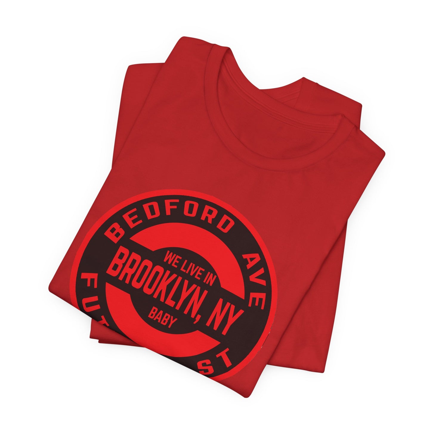 Brooklyn, Ny - RED - Unisex Jersey Short Sleeve Tee