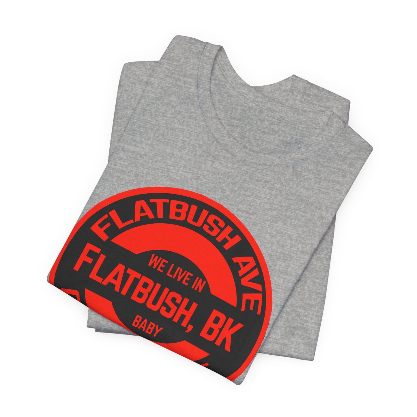 Flatbush, BK - Red - Unisex Jersey Short Sleeve Tee
