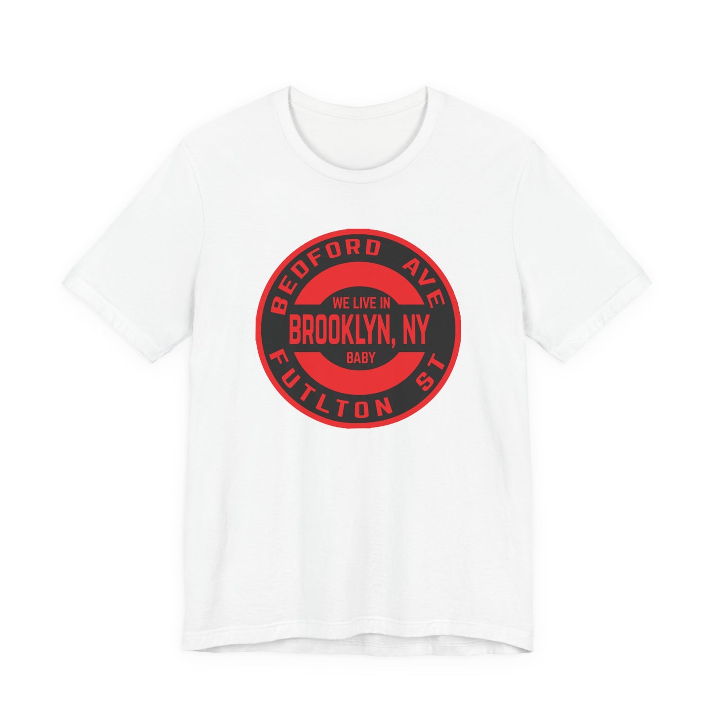 Brooklyn, Ny - RED - Unisex Jersey Short Sleeve Tee