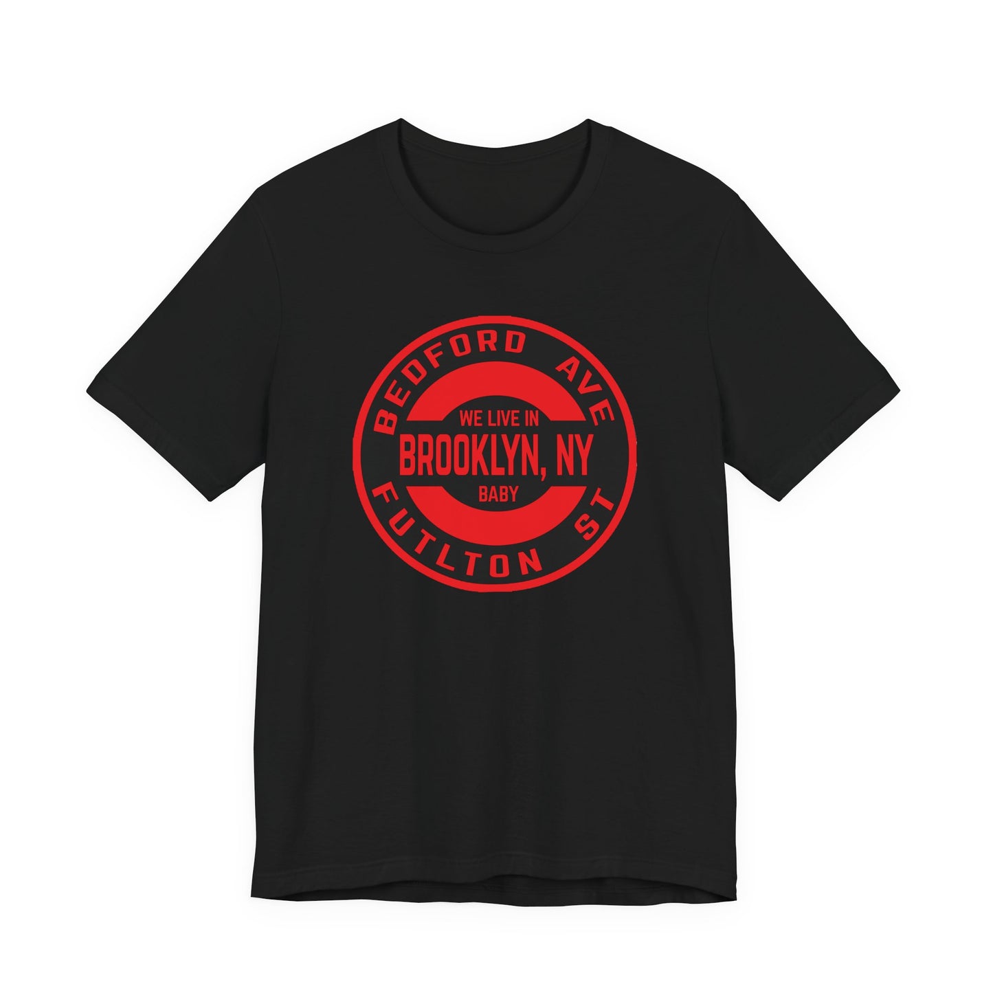 Brooklyn, Ny - RED - Unisex Jersey Short Sleeve Tee