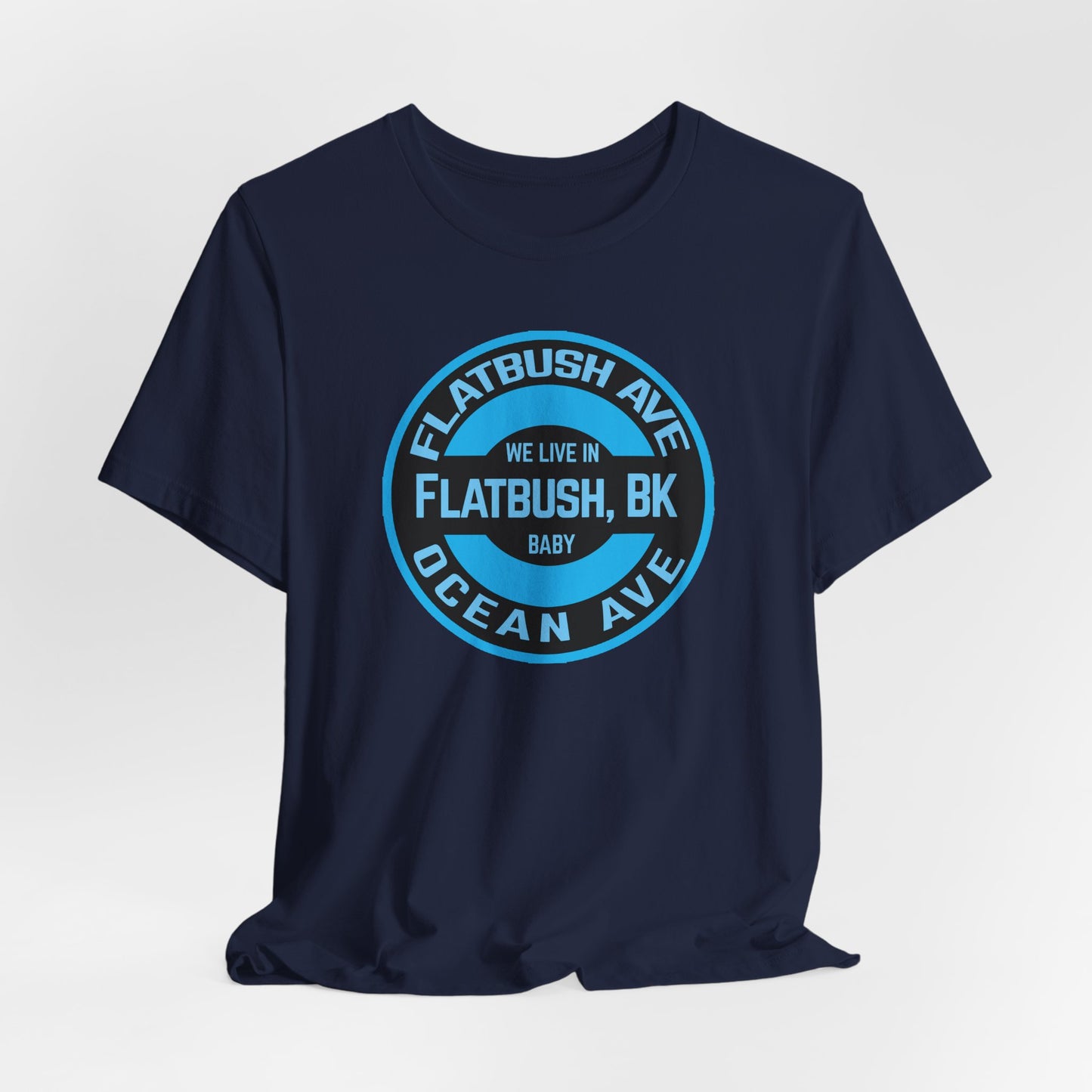 Flatbush, Bk - Blue - Unisex Jersey Short Sleeve Tee
