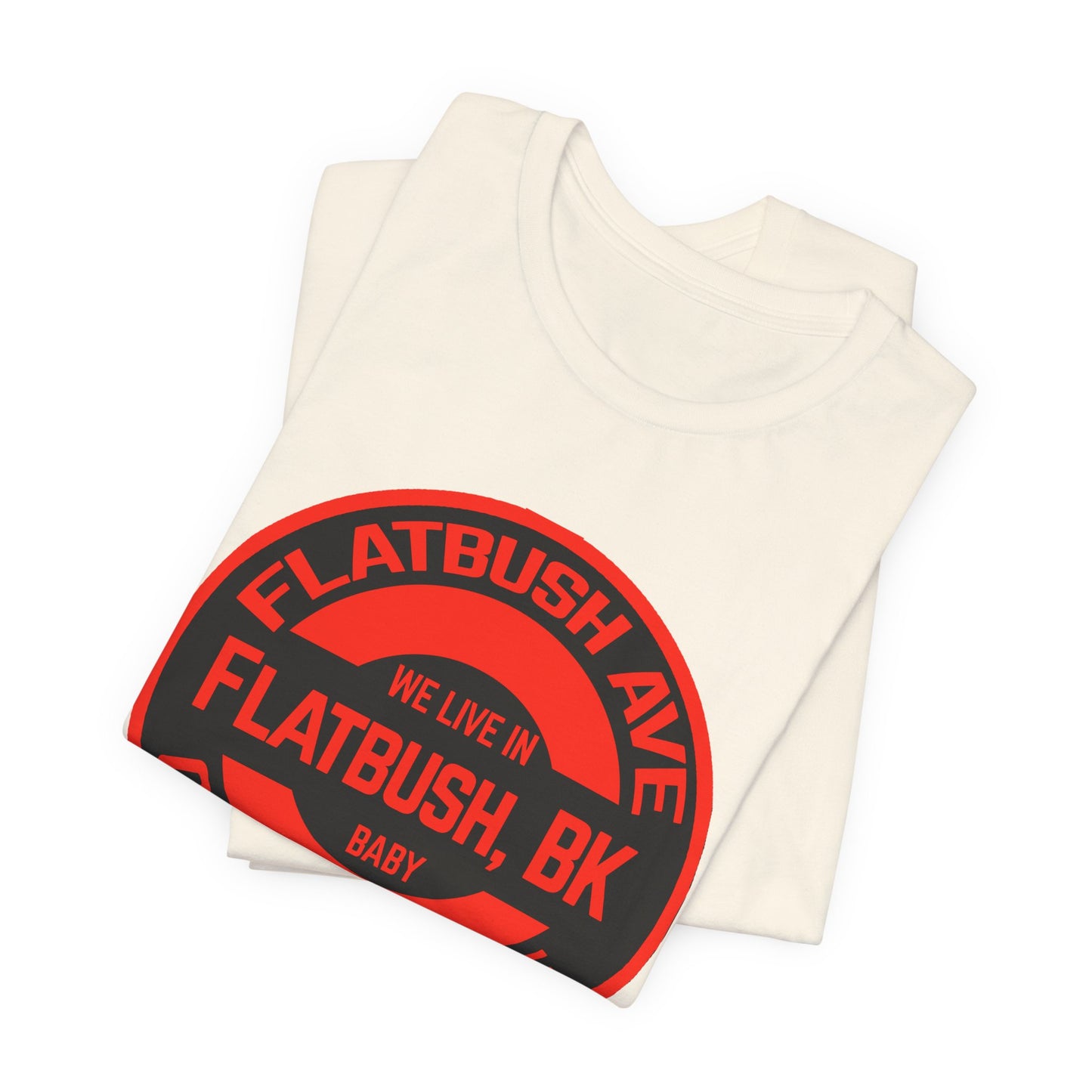 Flatbush, BK - Red - Unisex Jersey Short Sleeve Tee