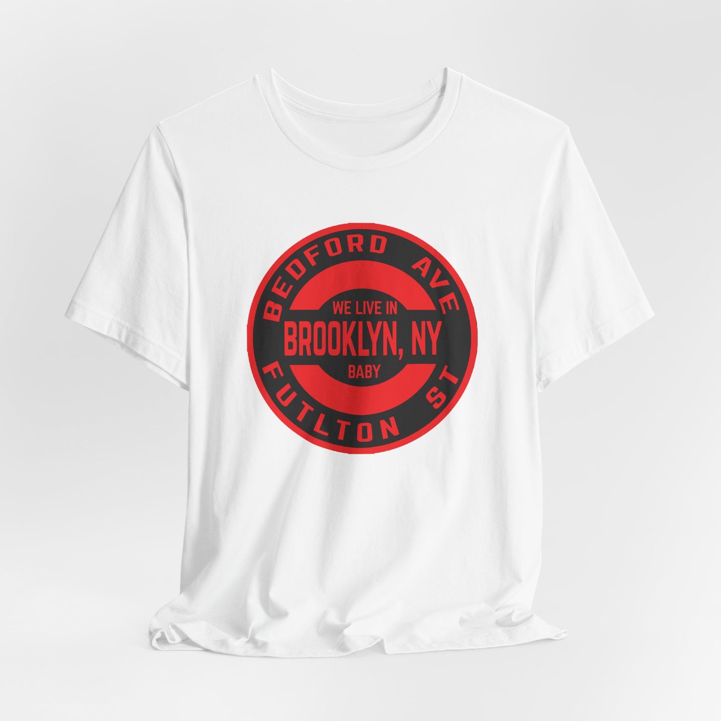 Brooklyn, Ny - RED - Unisex Jersey Short Sleeve Tee