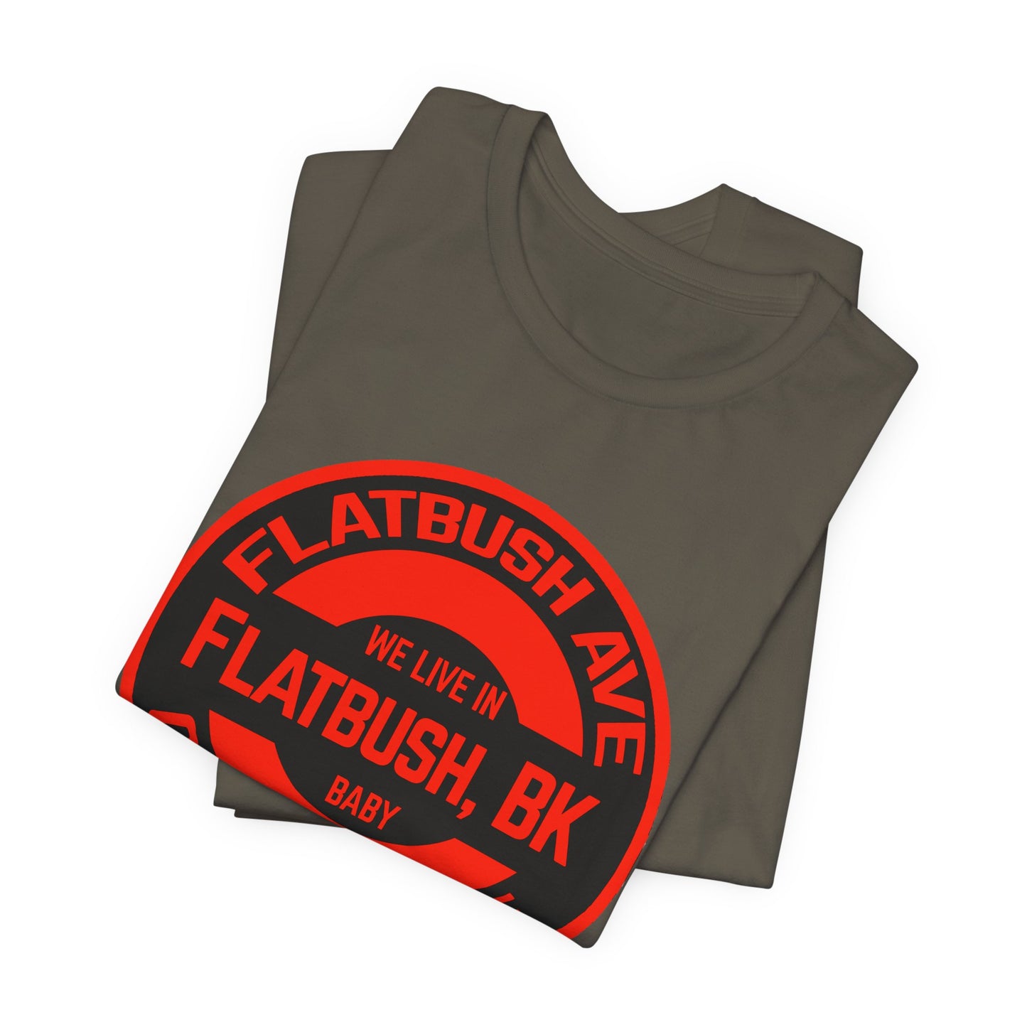 Flatbush, BK - Red - Unisex Jersey Short Sleeve Tee