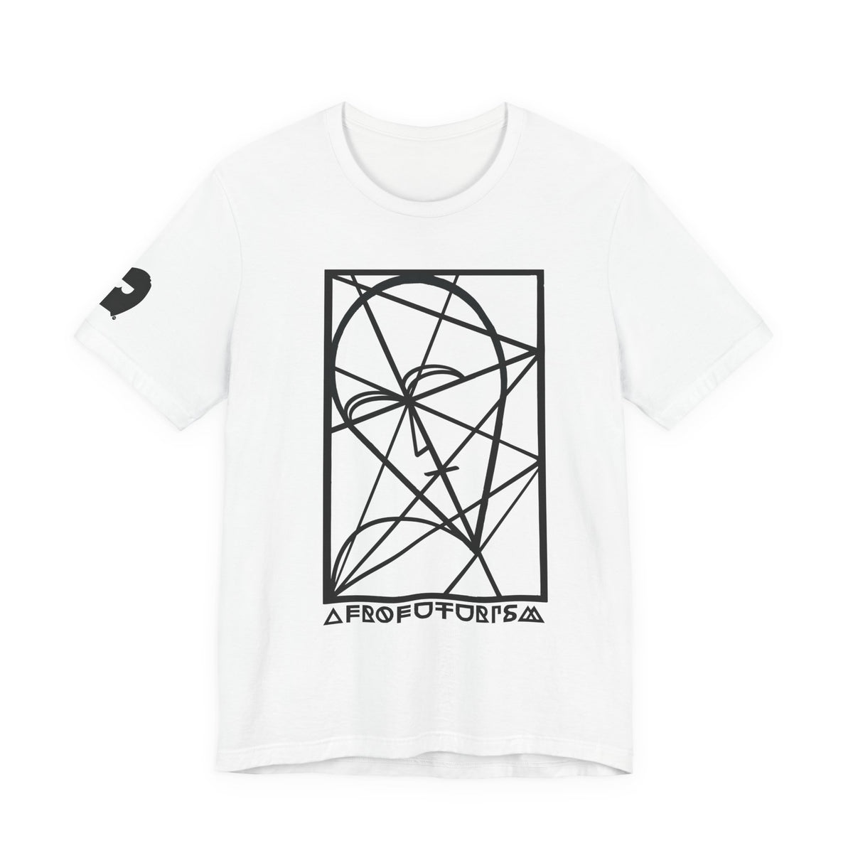 Afrofuturism - Line Art 05 - Unisex Short Sleeve Tee