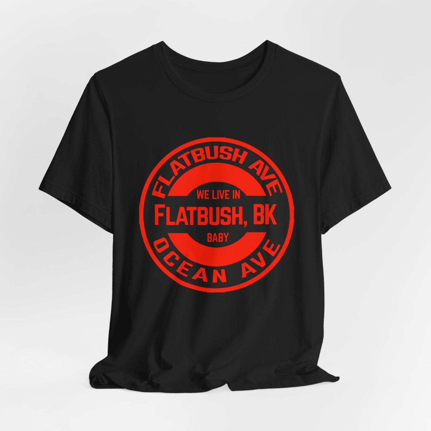 Flatbush, BK - Red - Unisex Jersey Short Sleeve Tee
