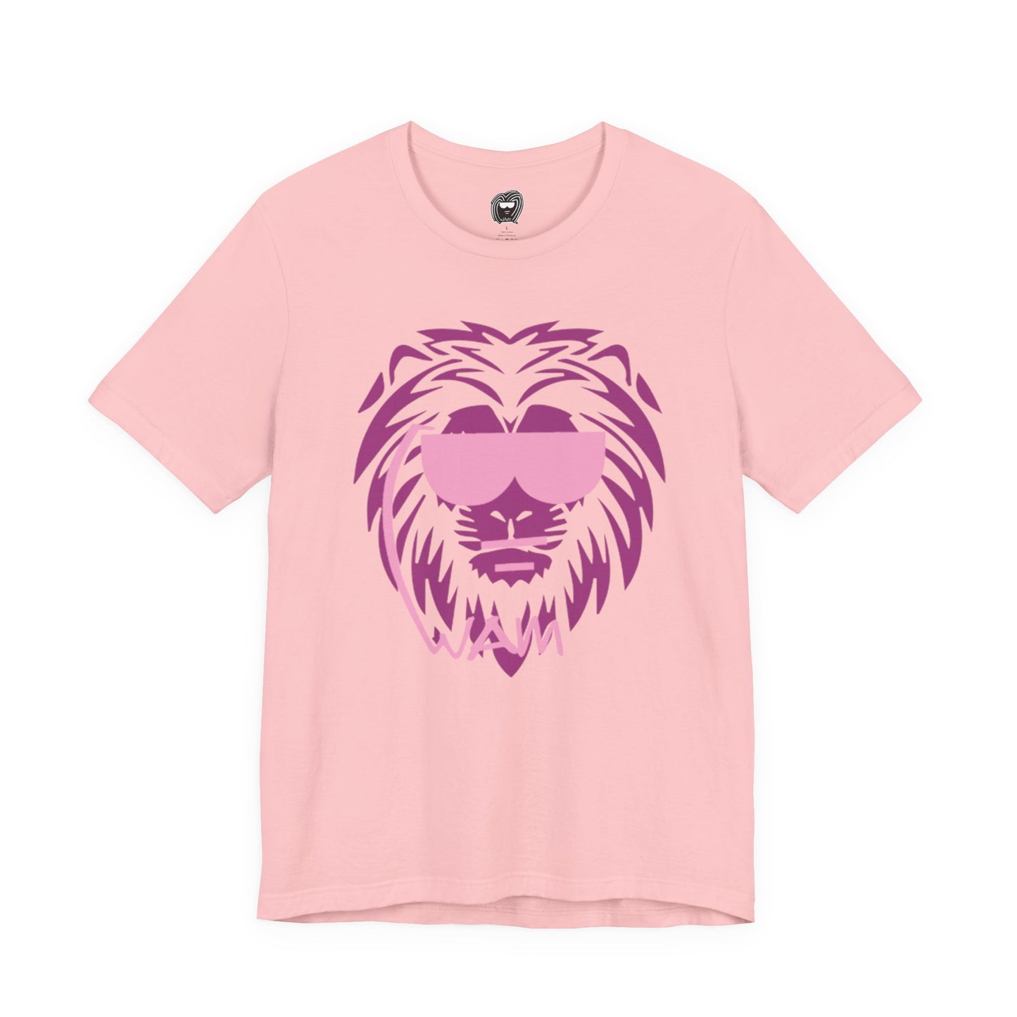 Beastmode Lion T‑Shirt — Pink on Pink