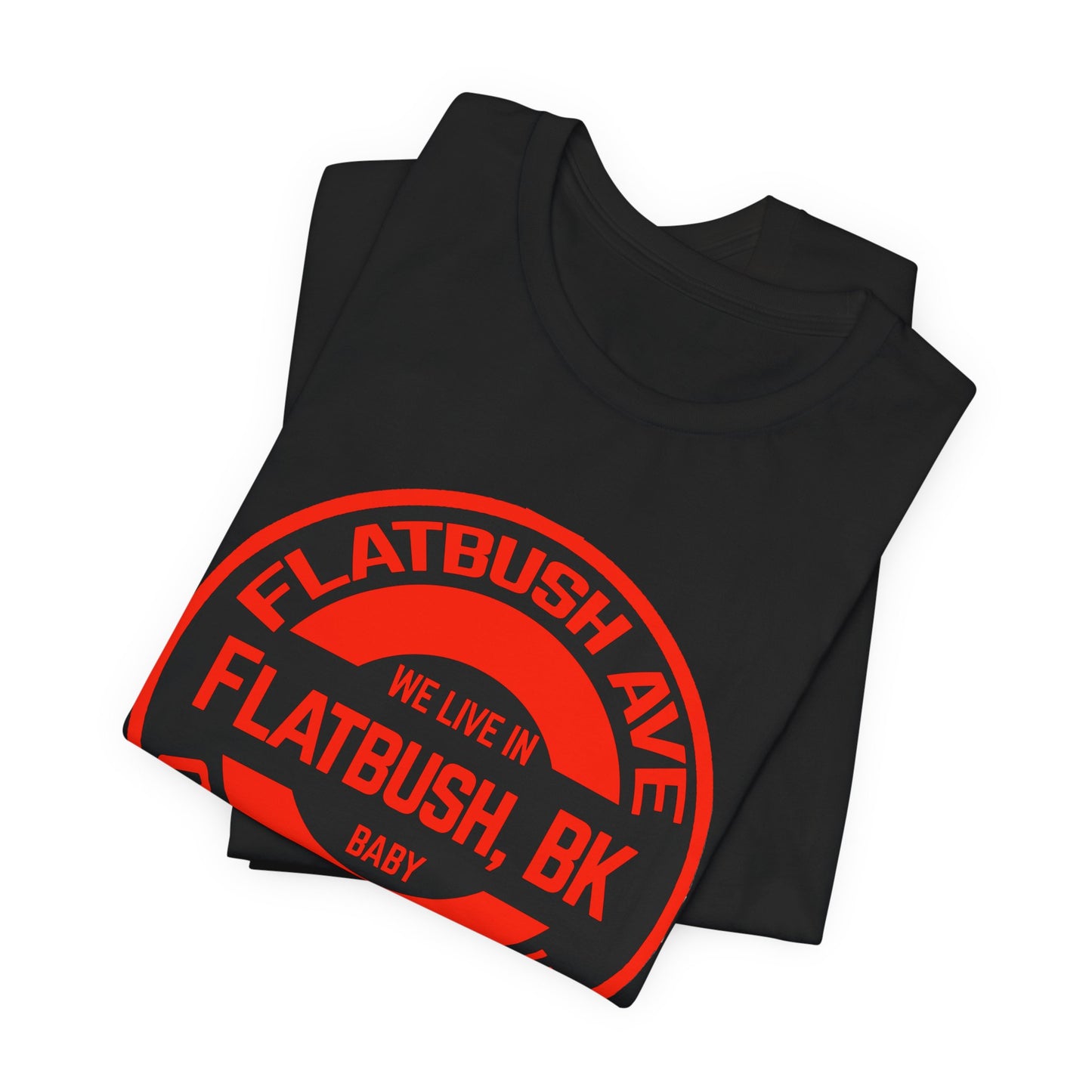 Flatbush, BK - Red - Unisex Jersey Short Sleeve Tee