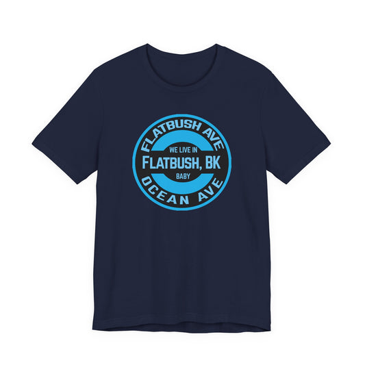Flatbush, Bk - Blue - Unisex Jersey Short Sleeve Tee