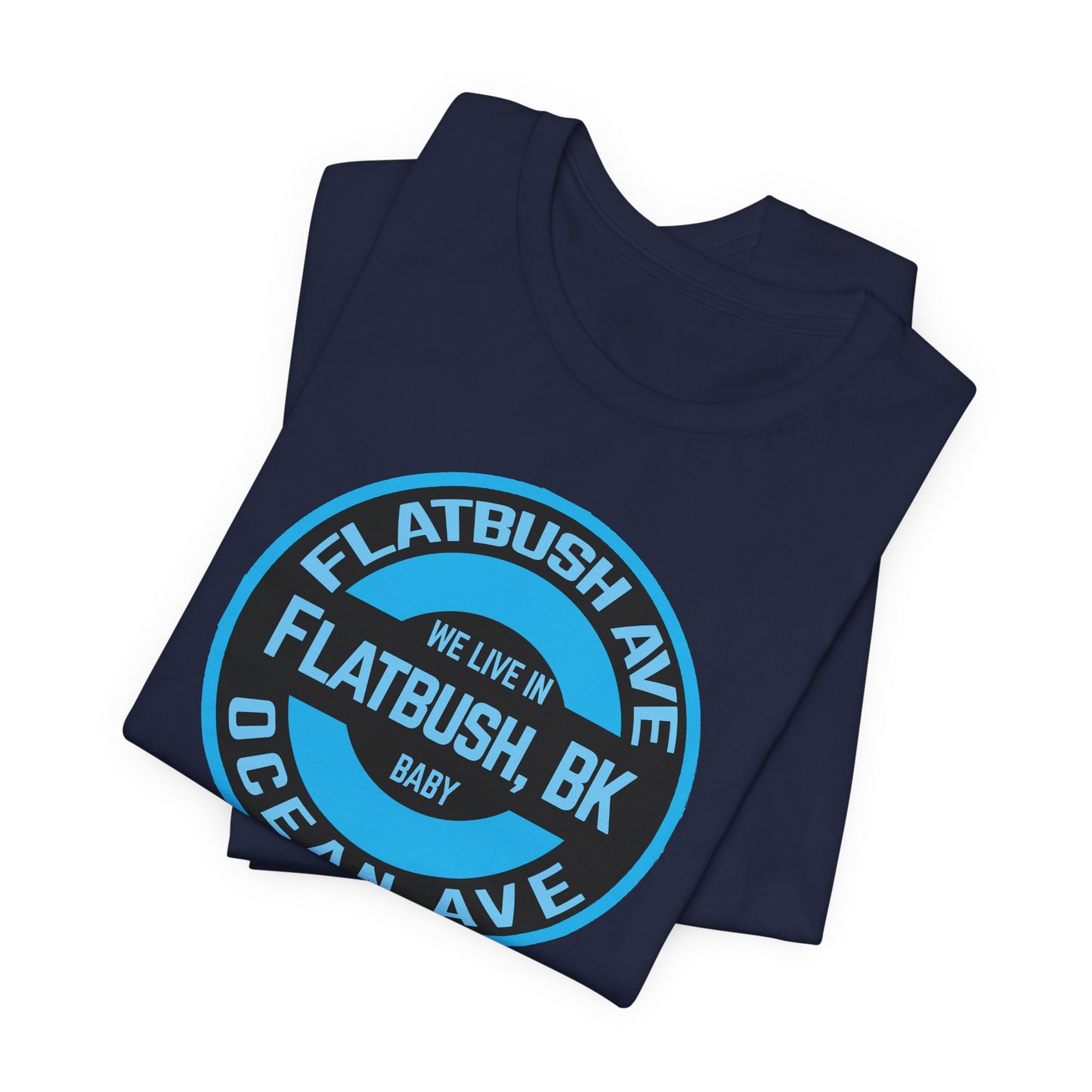 Flatbush, Bk - Blue - Unisex Jersey Short Sleeve Tee