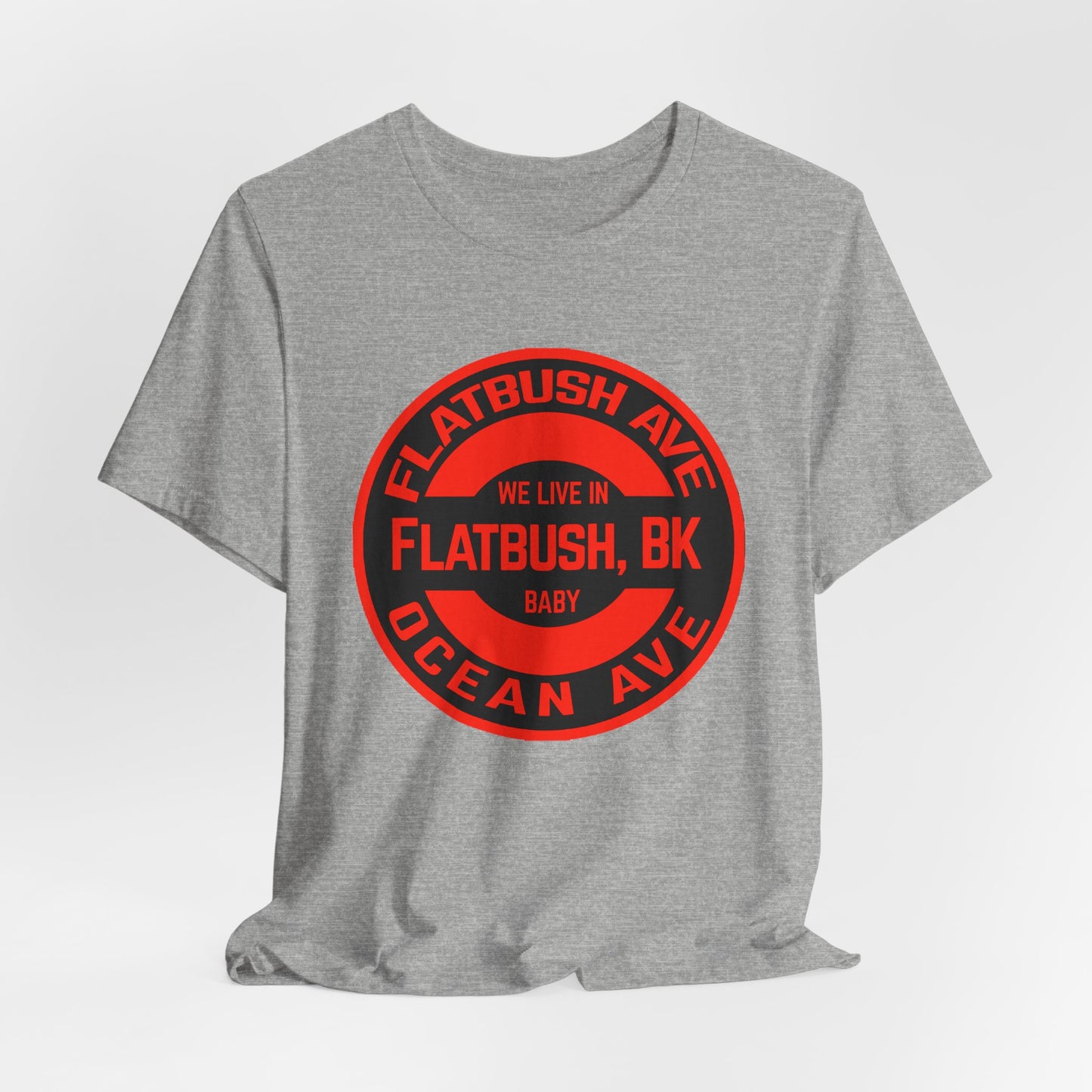 Flatbush, BK - Red - Unisex Jersey Short Sleeve Tee