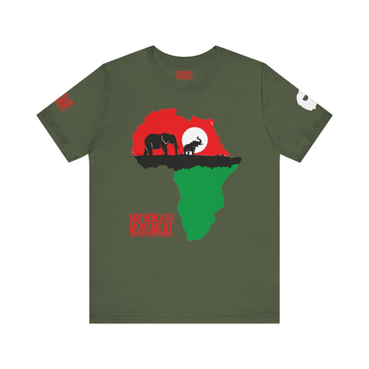 Motherland Movement Africa Map Tee — 'Motherland Movement: Defining Our Essence' T-Shirt