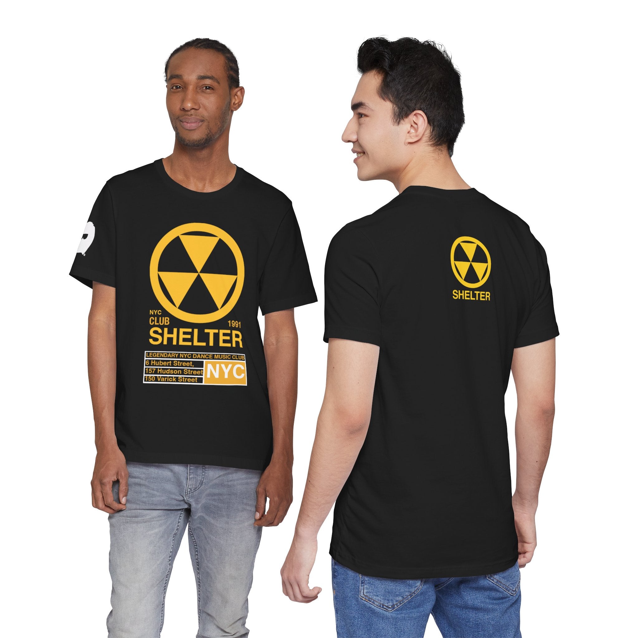 club shelter nyc 15周年記念オリジナルTシャツ 003 Club Shelter Unisex Short Sleeve Tee – World Artist Movement