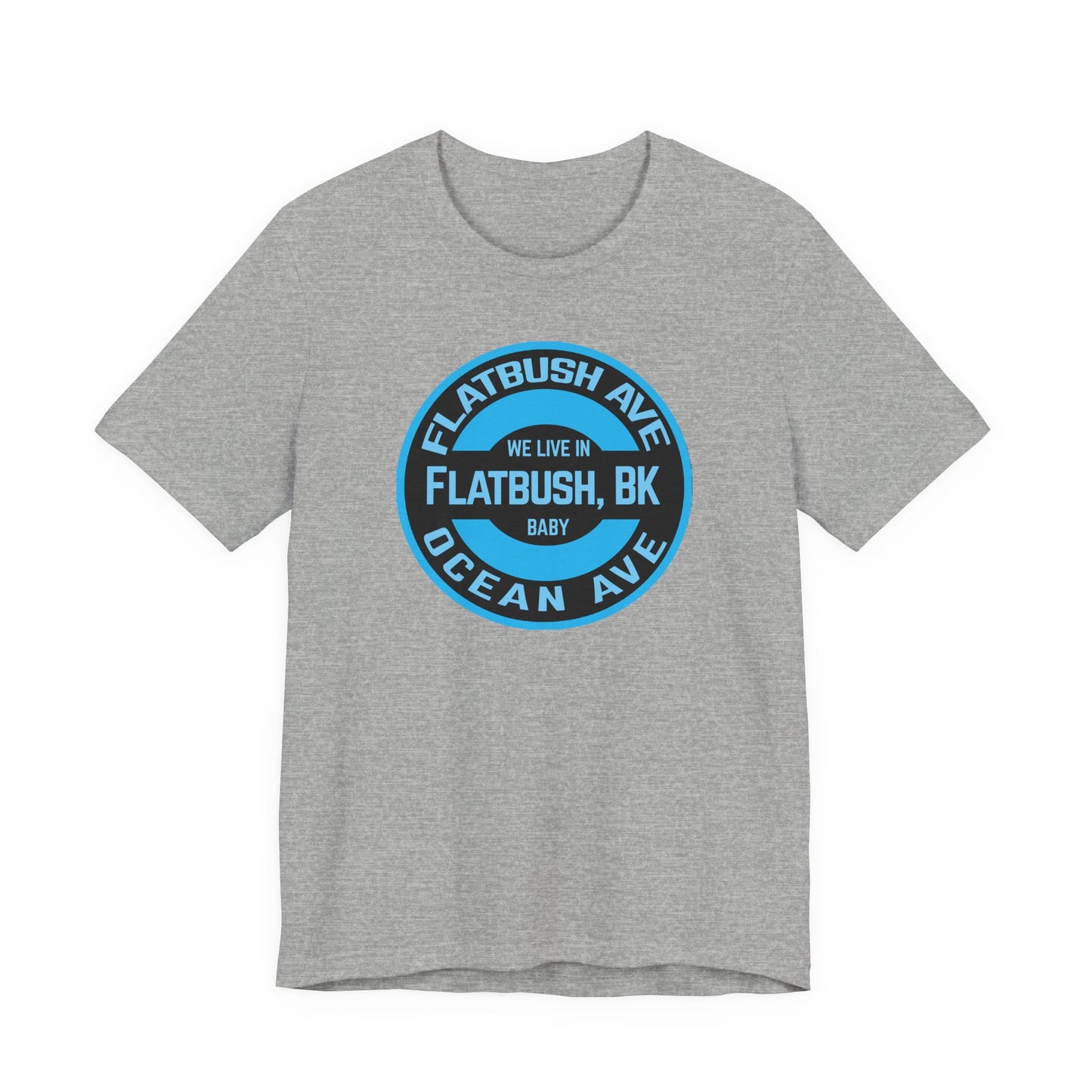 Flatbush, Bk - Blue - Unisex Jersey Short Sleeve Tee