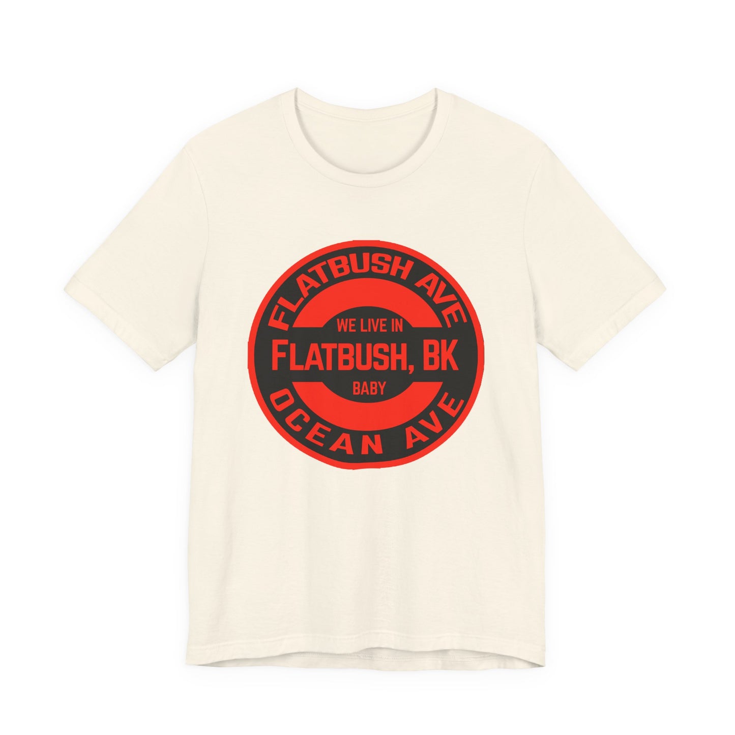 Flatbush, BK - Red - Unisex Jersey Short Sleeve Tee