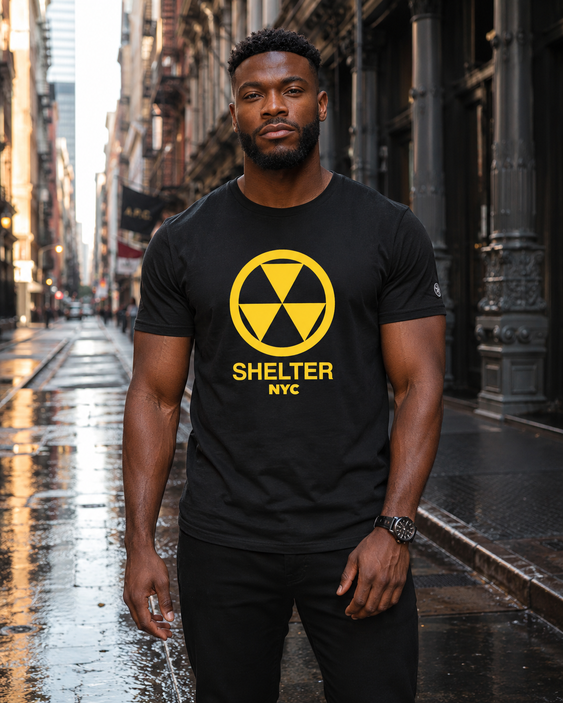 004-Shelter NYC Retro Civil Defense Tee - SILA