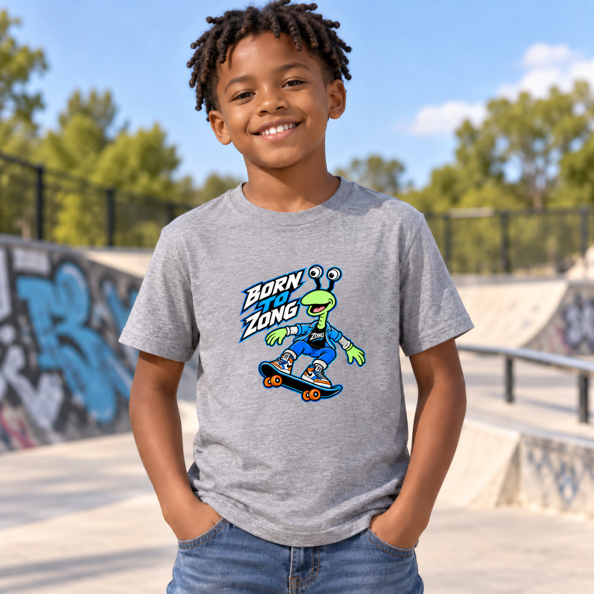 BING BONG ZONG - Born to Zong Skateboard Shirt