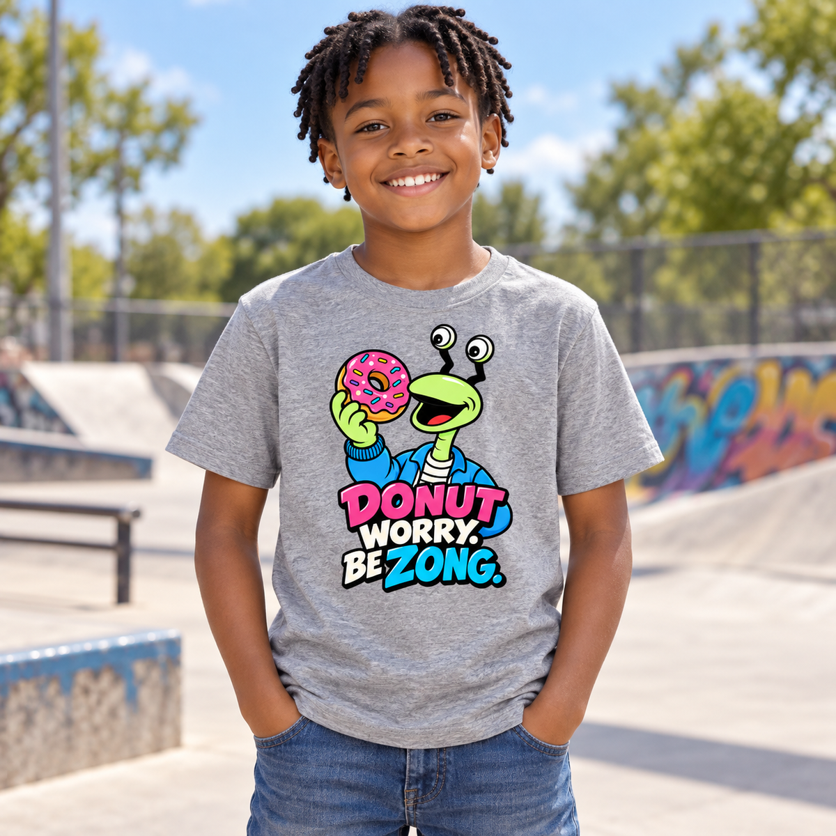 BING BONG ZONG - Donut Worry - Kids Tee
