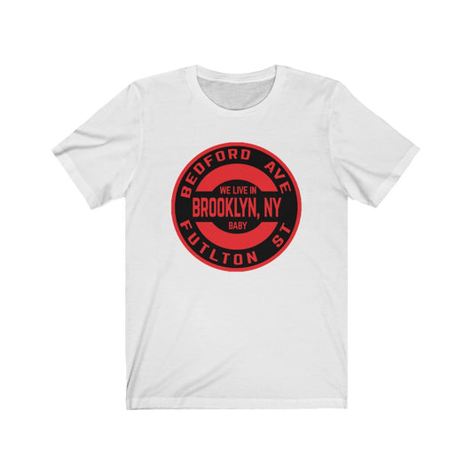 Brooklyn, Ny - RED - Unisex Jersey Short Sleeve Tee