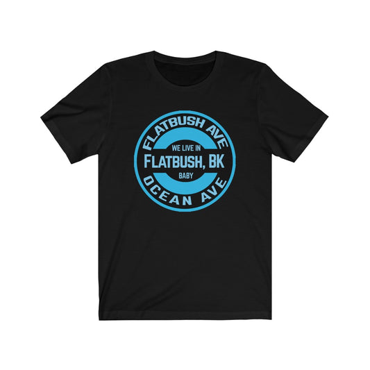 Flatbush, Bk - Blue - Unisex Jersey Short Sleeve Tee