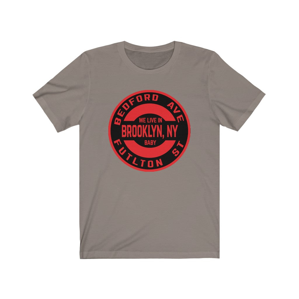 Brooklyn, Ny - RED - Unisex Jersey Short Sleeve Tee