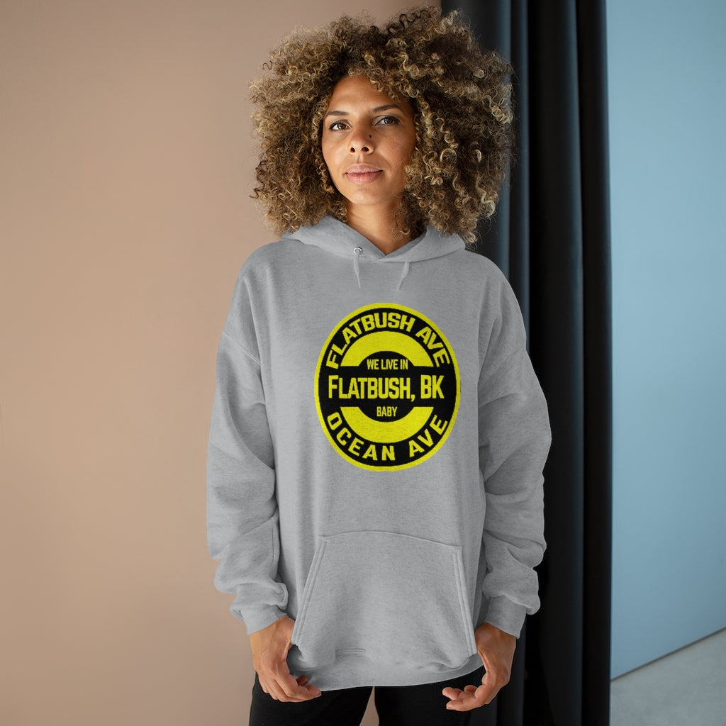 Flatbush, BK - Unisex EcoSmart® Pullover Hoodie Sweatshirt